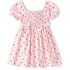 image:imageThe Childrens Place Girls and Toddler Girls Short Sleeve Smocked DressPetal Cherries