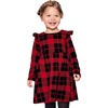 image:imageThe Childrens Place Girls and Toddler Skater Dress Long SleeveBlack Red Flutter