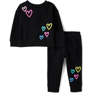 image:imageThe Childrens Place Baby Girls And Toddler Long Sleeve Active Shirt and Pant 2 Piece OutfitBlack