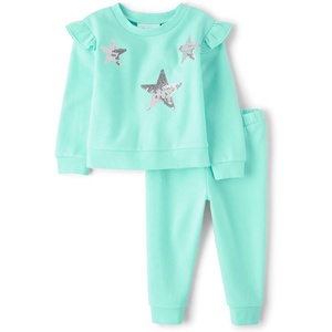 image:imageThe Childrens Place Baby Girls And Toddler Long Sleeve Active Shirt and Pant 2 Piece OutfitIcelandic