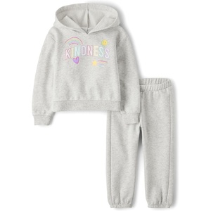 image:imageThe Childrens Place Baby Girls And Toddler Long Sleeve Active Shirt and Pant 2 Piece OutfitKindness