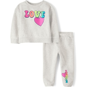 image:imageThe Childrens Place Baby Girls And Toddler Long Sleeve Active Shirt and Pant 2 Piece OutfitLove