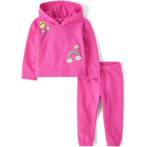 image:imageThe Childrens Place Baby Girls And Toddler Long Sleeve Active Shirt and Pant 2 Piece OutfitPink Summer