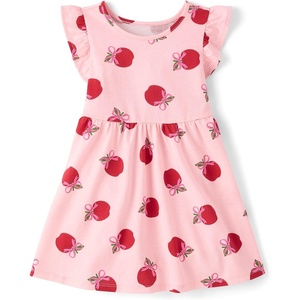 image:imageThe Childrens Place Baby and Toddler Girls Short Sleeve Casual DressesPink Apple