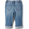image:imageThe Childrens Place Baby Girls and Toddler Straight Leg Fashion Denim90s Valley Wash Ankle Cuff