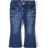image:imageThe Childrens Place Baby Girls and Toddler Flare JeansEmbroided Rosalie Wash
