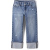 image:imageThe Childrens Place Girls Straight Leg Jeans90s Valley Wash Ankle Cuff