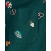image:imageThe Childrens Place Boys Short Sleeve Poplin Button Down ShirtBalt Green Food