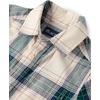 image:imageThe Childrens Place Boys Short Sleeve Poplin Button Down ShirtHaystack Plaid