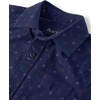 image:imageThe Childrens Place Boys Short Sleeve Poplin Button Down ShirtVermillion