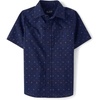 image:imageThe Childrens Place Boys Short Sleeve Poplin Button Down ShirtVermillion