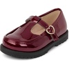 image:imageThe Childrens Place Girls and Toddler Closed Toe Maryjane FlatsBurgundy