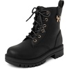 image:imageThe Childrens Place Girls Girls Lace Up Combat BootsBlack