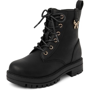 image:imageThe Childrens Place Girls Girls Lace Up Combat BootsBlack