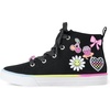 image:imageThe Childrens Place Girls Casual Lace Up Hi Top SneakersBlack Doodle