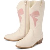image:imageThe Childrens Place girls Western Cowgirl BootsOffwhite