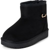 image:imageThe Childrens Place Girls Faux Fur Lined Pull on BootsOnyx