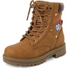 image:imageThe Childrens Place girls Lace Up Combat BootsTan Patchwork