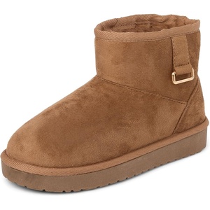 image:imageThe Childrens Place Girls Faux Fur Lined Pull on BootsTan