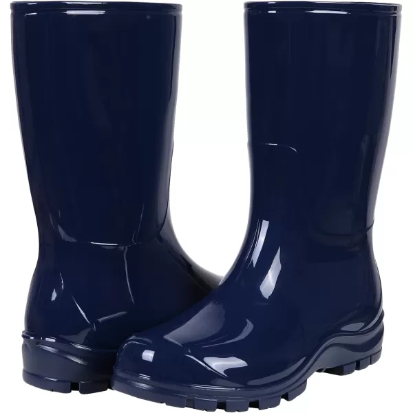 Asgard Women's Mid Calf Rain Boots Printed Waterproof Rubber Boots Short Garden Shose