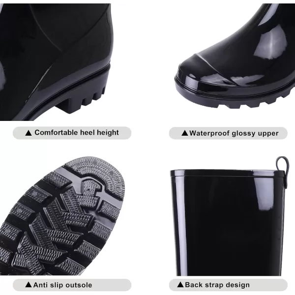 Asgard Women’s Tall Rain Boots Waterproof Knee High Rainboots - Slim Calf-…