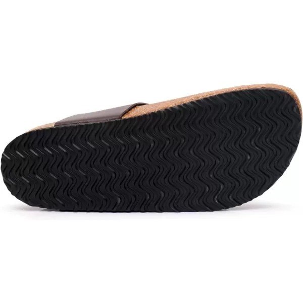 WTW Men's Sandals Comfortable - Cork Footbed Slip on Beach Slide Sandals Shoes with Adjustable Buckle Strap for Men