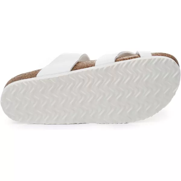 Women's Cork Footbed Sandals - Cow Suede Slide Sandals for Women Toe Loop with Adjustable Strap Buckle Open Toe Beach Sandals