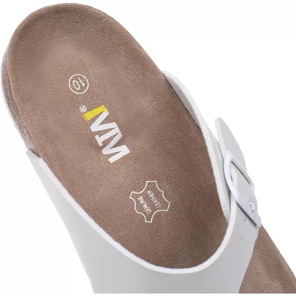 Women's Cork Thong Footbed Sandals - Cow Suede Slide Sandals for Women with Adjustable Strap Buckle Open Toe Beach Sandals