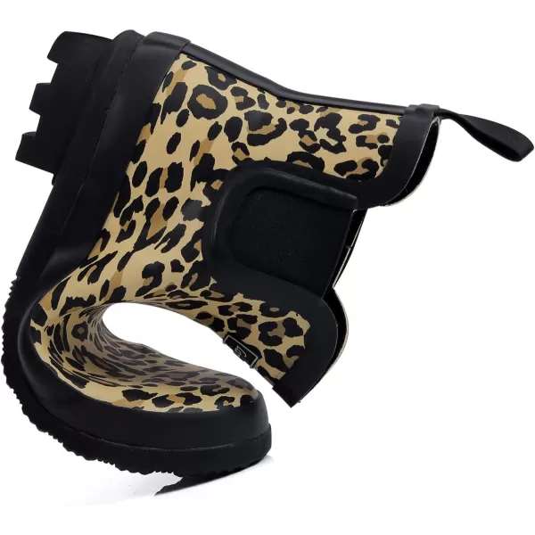 landchief Rain Boots for Women, Waterproof Ladies Tall Knee High Rubber boots,Comfort Garden Boots Anti-Slip Mid Heel Women Rain Shoes Outdoor