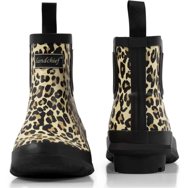 landchief Rain Boots for Women, Waterproof Ladies Tall Knee High Rubber boots,Comfort Garden Boots Anti-Slip Mid Heel Women Rain Shoes Outdoor