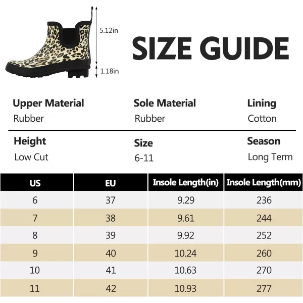 landchief Rain Boots for Women, Waterproof Ladies Tall Knee High Rubber boots,Comfort Garden Boots Anti-Slip Mid Heel Women Rain Shoes Outdoor