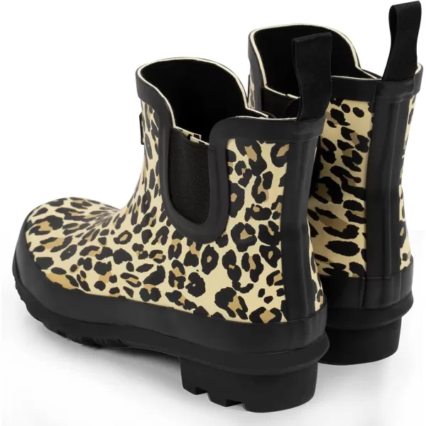 landchief Rain Boots for Women, Waterproof Ladies Tall Knee High Rubber boots,Comfort Garden Boots Anti-Slip Mid Heel Women Rain Shoes Outdoor