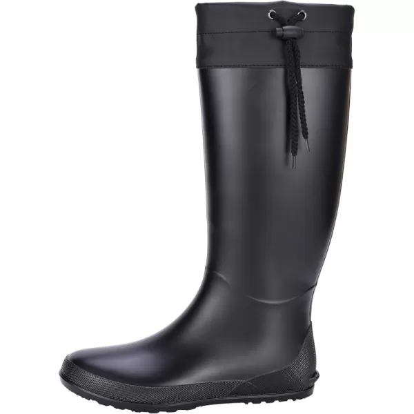 Asgard Packable Tall Rain Boots for Women Waterproof Rubber Garden Boots Ultra Lightweight Flat Wellies Mud Boots- NOT FOR WIDE CALF