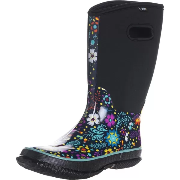 WTW Mid Calf Rain Boots for Women - Waterproof Insulated Neoprene Mud Boots Outdoor Hunting Garden Boots