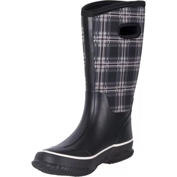 WTW Mid Calf Rain Boots for Women - Waterproof Insulated Neoprene Mud Boots Outdoor Hunting Garden Boots