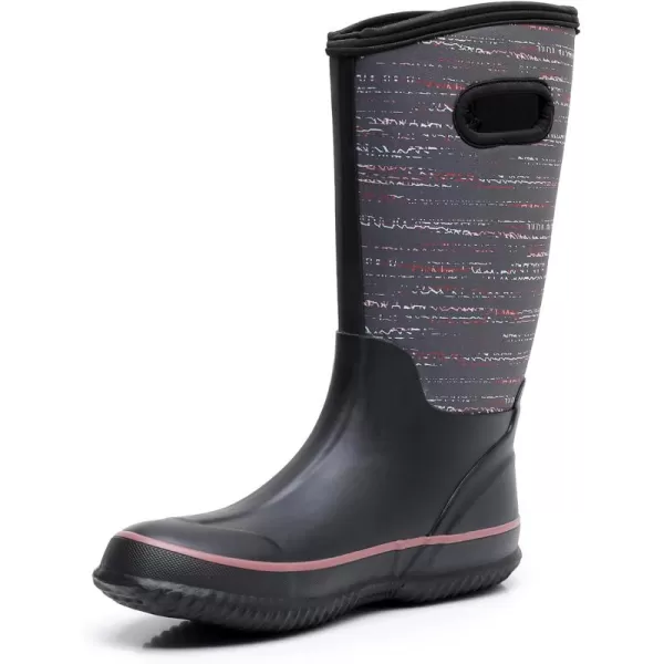 WTW Mid Calf Rain Boots for Women - Waterproof Insulated Neoprene Mud Boots Outdoor Hunting Garden Boots