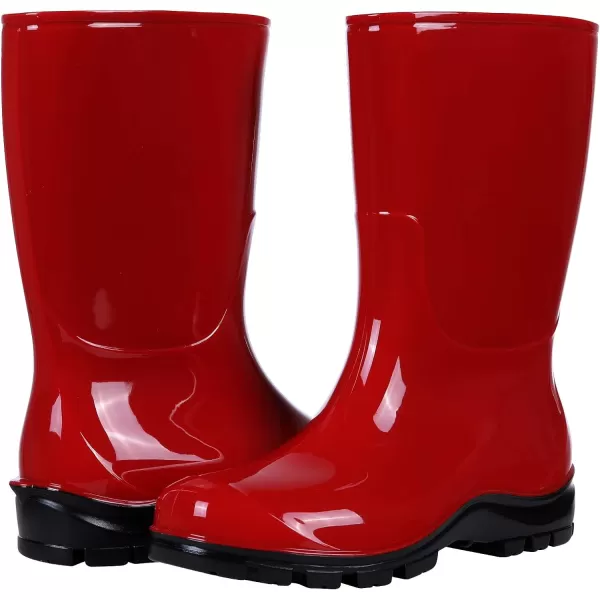 Asgard Women's Mid Calf Rain Boots Printed Waterproof Rubber Boots Short Garden Shose
