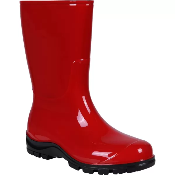 Asgard Women's Mid Calf Rain Boots Printed Waterproof Rubber Boots Short Garden Shose