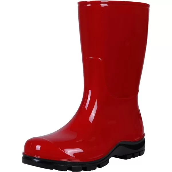 Asgard Women's Mid Calf Rain Boots Printed Waterproof Rubber Boots Short Garden Shose