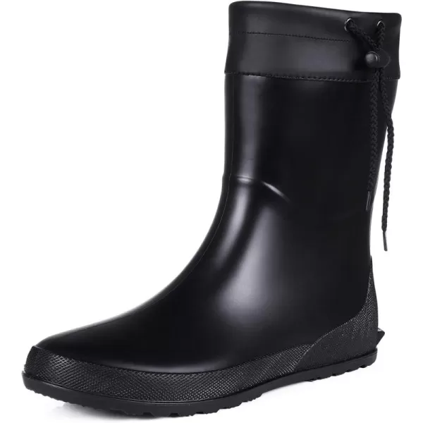 Asgard Women's Mid Calf Rain Boots Collar Gardening Boots Ultra Lightweight Portable Garden Shoes