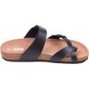 imageWTW Mens Cork Footbed Sandals  Slip on Beach Slide Slipper Shoes with Adjustable Metal Buckle Strap for Men Causal StyleCriss Cross Black