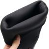 imageWTW Mens Rain Boots Neoprene  Waterproof Insulated Rubber Mud Boots for Men Winter Snow Work Boots OutdoorBlack