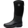imageWTW Mens Rain Boots Neoprene  Waterproof Insulated Rubber Mud Boots for Men Winter Snow Work Boots OutdoorBlack