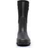 imageWTW Mens Rain Boots Neoprene  Waterproof Insulated Rubber Mud Boots for Men Winter Snow Work Boots OutdoorDark Black