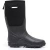 imageWTW Mens Rain Boots Neoprene  Waterproof Insulated Rubber Mud Boots for Men Winter Snow Work Boots OutdoorDark Black