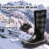 imageWTW Womens Rubber Rain Boots  Mid Calf Waterproof Insulated Neoprene Muck Boots Outdoor Hunting Garden Boots for WomenLattice