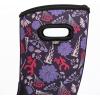 imageWTW Womens Rubber Rain Boots  Mid Calf Waterproof Insulated Neoprene Muck Boots Outdoor Hunting Garden Boots for WomenPink Flower