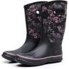 imageWTW Womens Rubber Rain Boots  Mid Calf Waterproof Insulated Neoprene Muck Boots Outdoor Hunting Garden Boots for WomenSkull