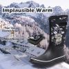 imageWTW Womens Rubber Rain Boots  Mid Calf Waterproof Insulated Neoprene Muck Boots Outdoor Hunting Garden Boots for WomenWhite Flower