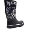 imageWTW Womens Rubber Rain Boots  Mid Calf Waterproof Insulated Neoprene Muck Boots Outdoor Hunting Garden Boots for WomenWhite Flower